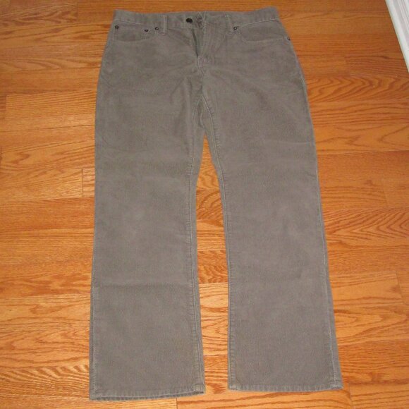 Pre Owned Men's 2 Pairs Gap Corduroy Jeans Standard Fit Black & Tan Size 30/30 - Picture 4 of 9
